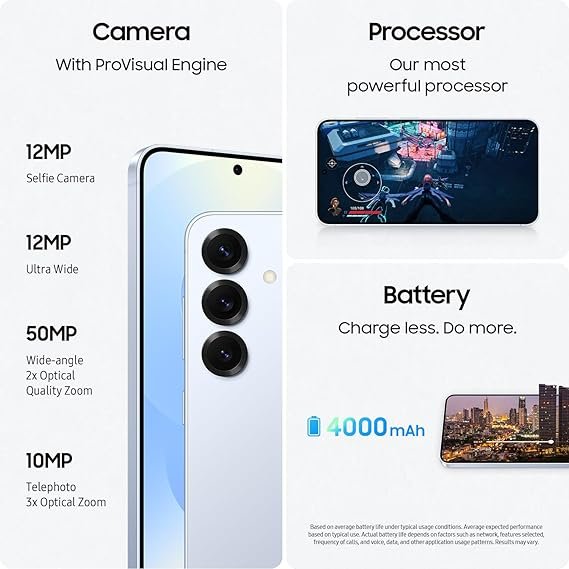 SAMSUNG Galaxy S25 Cell Phone, 256GB Smartphone, Unlocked Android, AI Night Mode Camera, Snapdragon 8 Elite Fast Processor, ProScaler Display, 4000mAh Battery, 2025, US 1 Yr Warranty, Navy - Image 2