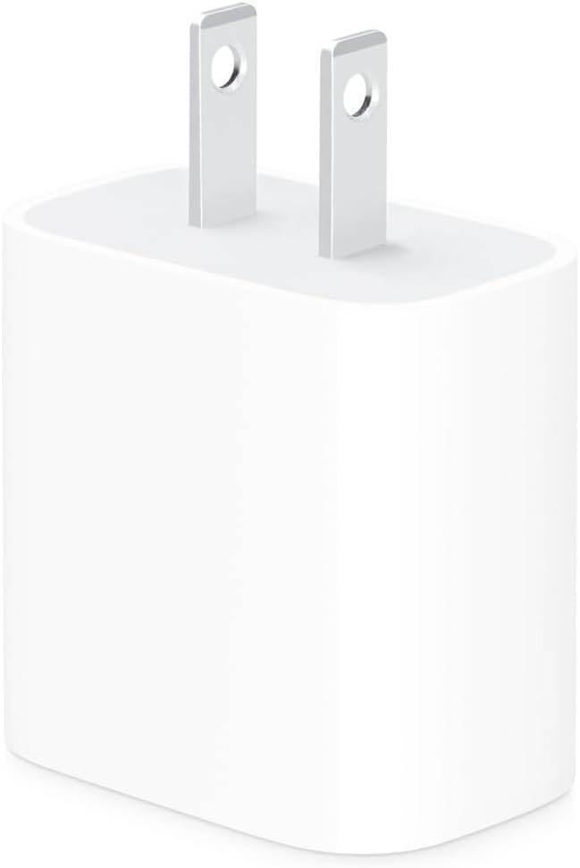Apple 20W USB-C Compact Power Adapter: Fast and Convenient Charging, Type C Wall Charger