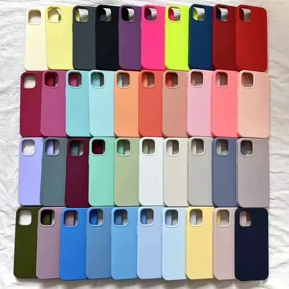 Medium Pallets (~80–100 units) Liquid Silicone Case For iPhone 13 12 11 Pro Max Back Phone Cover